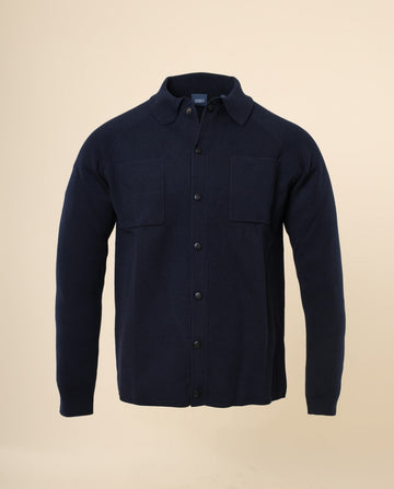 Casaco de Malha em Azul